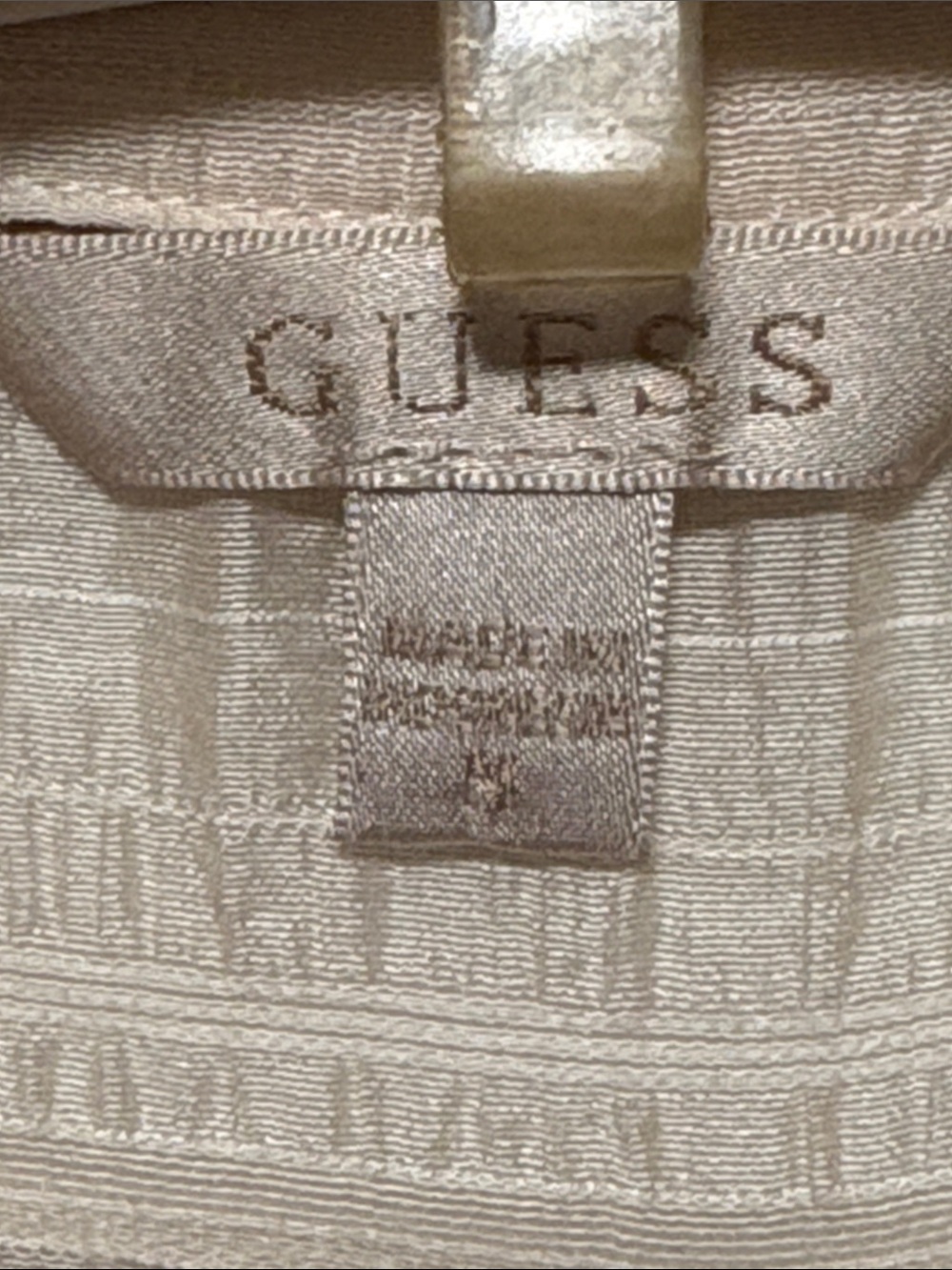 GUESS Cream Textured Button-Up Top - Picture 6 of 11
